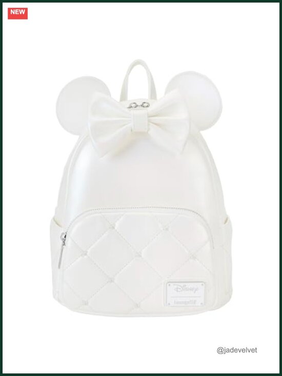 Loungefly Disney Minnie Mouse Iridescent Wedding Mini Backpack Faux Leather main image 2